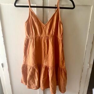 Billabong Rust Orange Textured Sundress